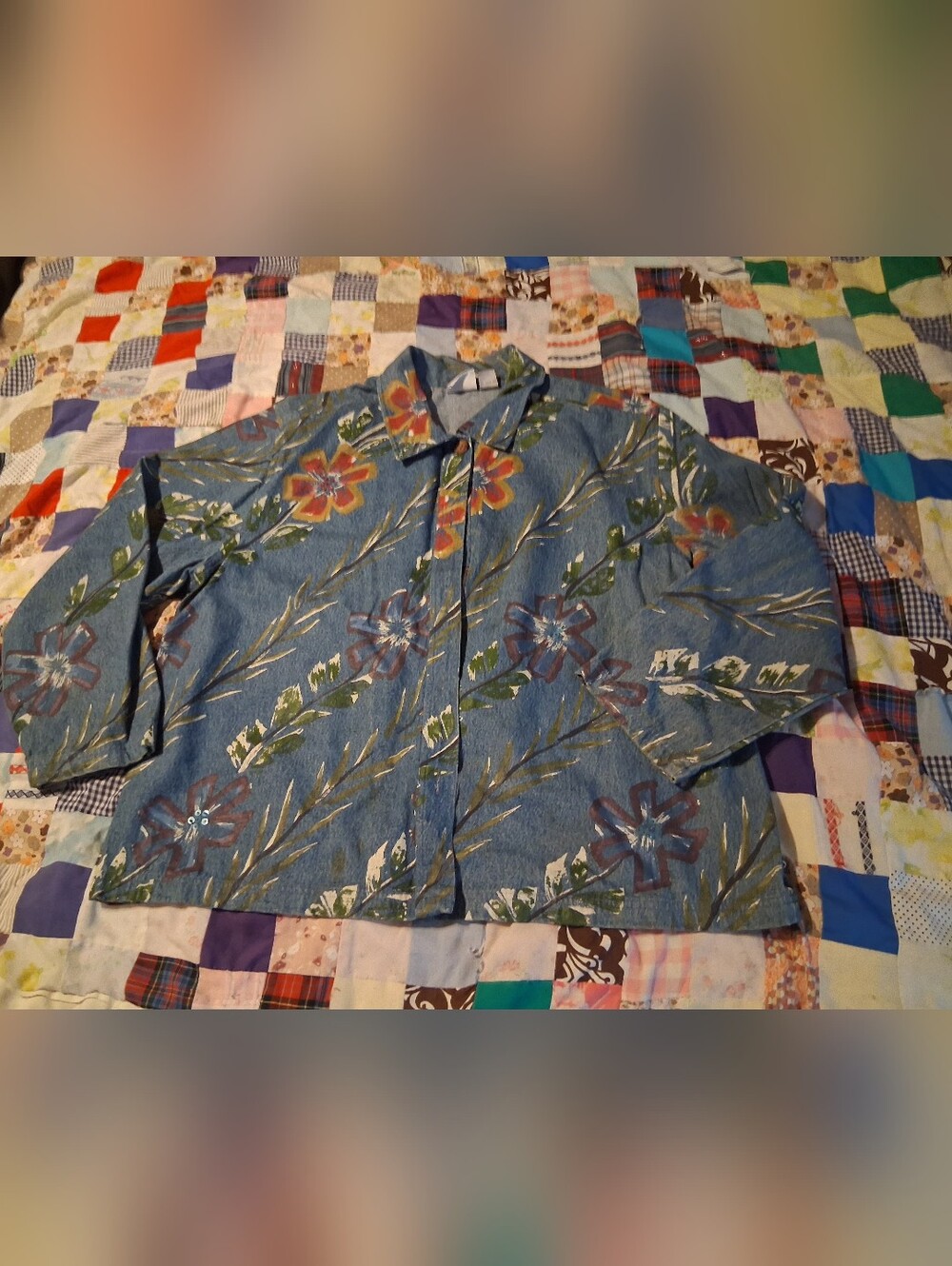 Vintage Carolina Blues Denim Jacket Womans Sz. 18/20